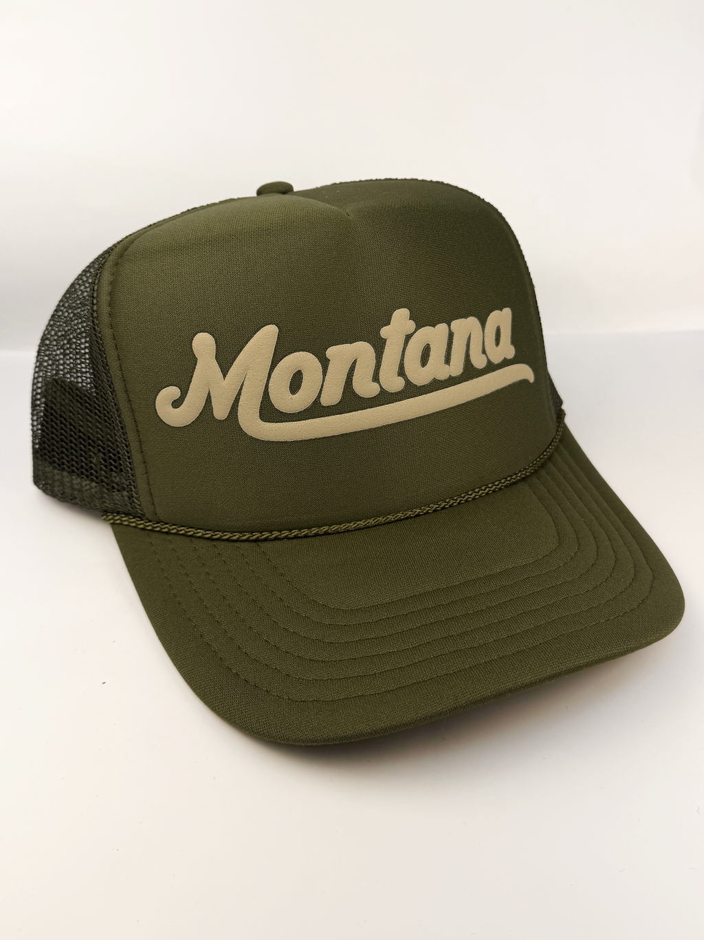 Montana Adult Trucker Hat: Olive