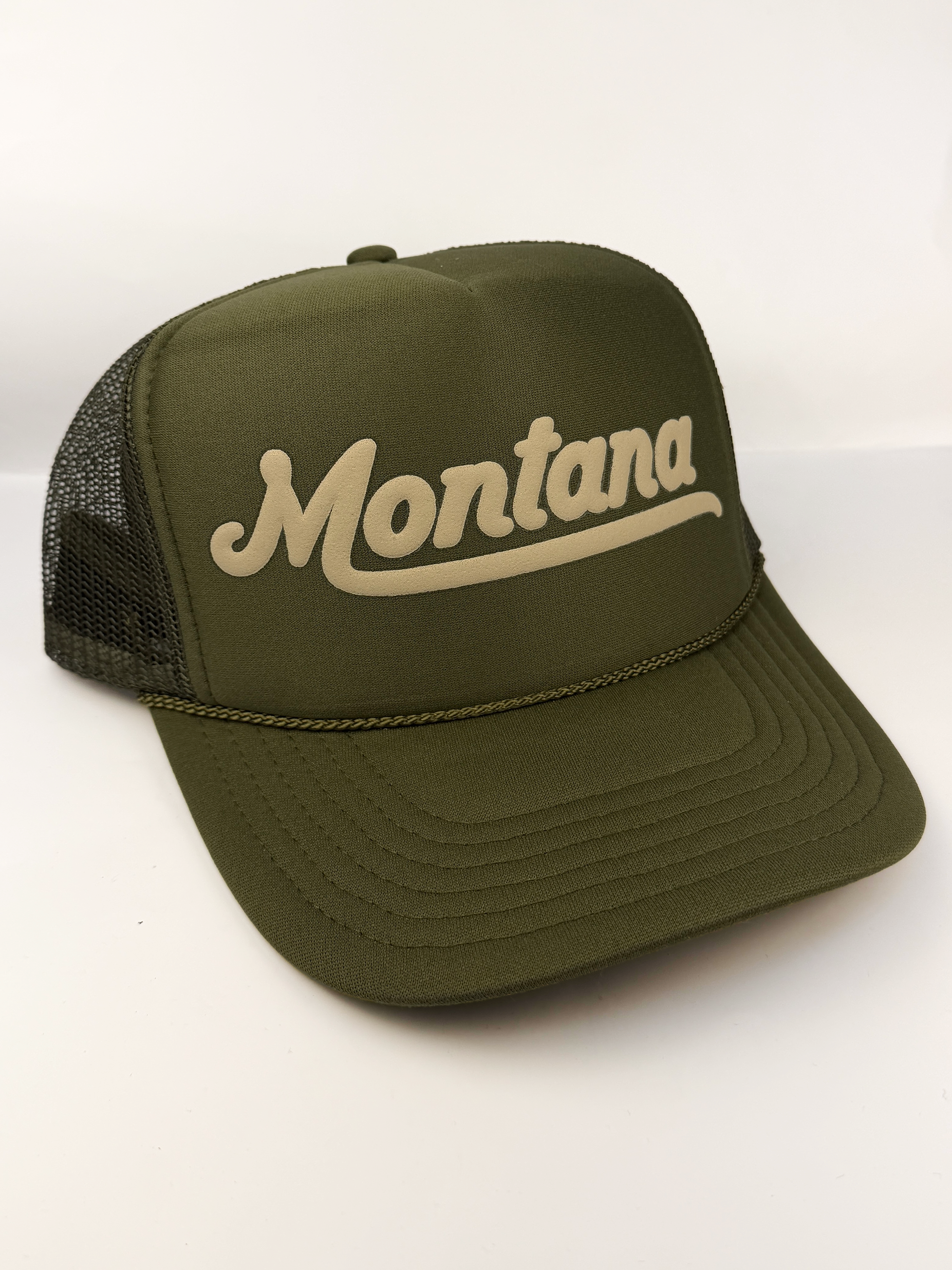 Montana Adult Trucker Hat: Olive