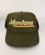 Montana Adult Trucker Hat: Olive